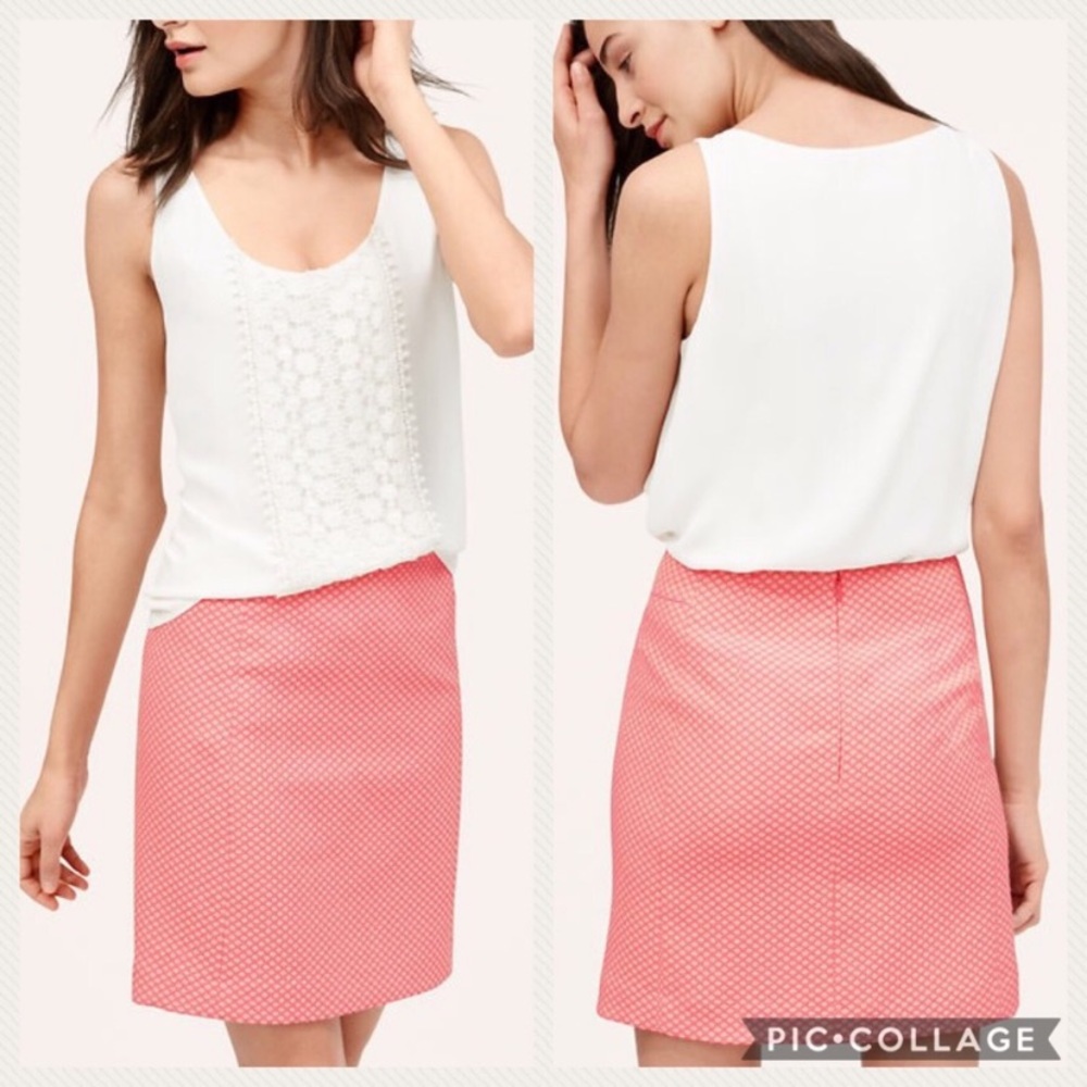 NWT Pink LOFT Pencil Skirt